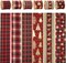 Red and Black Plaid Ribbon with Gold Foil Wired Buffalo Plaid Ribbon for Christmas Tree 2.5 Inch 6 Rolls 36 Yards Black and Red Ribbon Buffalo Plaid Christmas Tree Ribbon Garland
